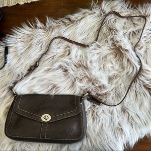 Coach Brown Leather Shoulder/Crossbody Purse